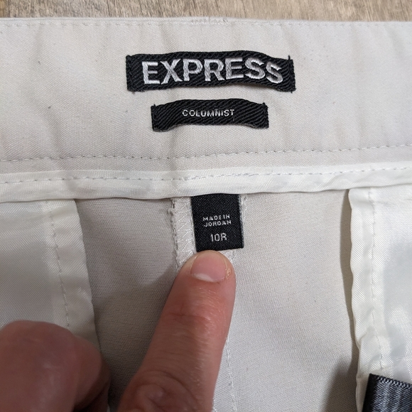 Express Khaki Trouser Pants "Columnist" - Picture 8 of 12